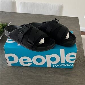 Men's Black Slide Sandals
